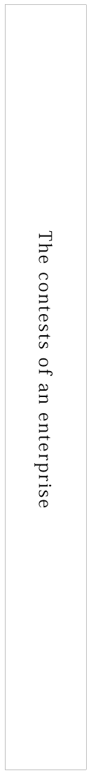 The contests of an enterprise